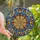 Art Lovers' Tiffany Style Stained Glass Feather Mandala Sunburst Vibrant Jewel Tones Stained Glass Suncatcher - _ZIP_y21yB