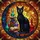 Mystical Cat Lovers' Tiffany Stained Glass Black Cat Potion Bottles Crescent Moon Intricate Jewel Tone Mosaic Stained Glass Suncatcher - 7