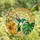 Nature Lovers' Teal Hummingbird Emerald Monstera Stained Glass Tropical Sun Mosaic Stained Glass Suncatcher - 4