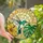 Nature Lovers' Teal Hummingbird Emerald Monstera Stained Glass Tropical Sun Mosaic Stained Glass Suncatcher - 1