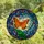 Nature Lovers' Vibrant Tiffany Stained Glass Orange Butterfly Floral Mosaic Stained Glass Suncatcher - 4