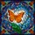 Nature Lovers' Vibrant Tiffany Stained Glass Orange Butterfly Floral Mosaic Stained Glass Suncatcher - 7