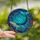 Ocean Enthusiasts' Vibrant Stained Glass Whale Turquoise Amber Deep Sea Coral Mosaic Art Stained Glass Suncatcher - 2
