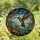 Nature Lovers' Intricate Stained Glass Hummingbird Floral Mosaic Jewel Tones Stained Glass Suncatcher - qFQeLWMFSo