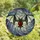 Fantasy Art Lovers' Vibrant Stained Glass Bat, Deep Red Heart, Cosmic Nebula Mosaic Pattern Stained Glass Suncatcher - 4