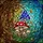 Whimsical Art Fans' Vibrant Stained Glass Mushrooms Enchanted Forest Mosaic Stained Glass Suncatcher - 7