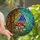 Whimsical Art Fans' Vibrant Stained Glass Mushrooms Enchanted Forest Mosaic Stained Glass Suncatcher - 1