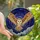 Nature Lovers' Intricate Stained Glass Barn Owl Soaring Jewel Tone Starlit Sky Mosaic Stained Glass Suncatcher - 1