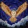 Nature Lovers' Intricate Stained Glass Barn Owl Soaring Jewel Tone Starlit Sky Mosaic Stained Glass Suncatcher - 7