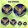 Nature Lovers' Intricate Stained Glass Barn Owl Soaring Jewel Tone Starlit Sky Mosaic Stained Glass Suncatcher - 6