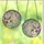 Cat Lovers' Curious Lavender Cat Emerald Eyes Stained Glass Swirling Leaf Mosaic Art Stained Glass Suncatcher - 3