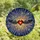 Art Lovers' Vibrant Stained Glass Heart with Ornate Wirework Wings & Ethereal Celestial Mosaic Stained Glass Suncatcher - 4