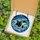 Ocean Lovers' Tiffany Stained Glass Orca Whale Breaching Ocean Mosaic Deep Black Blue Aqua Jewel Tones Edge-to-Edge Stained Glass Suncatcher - A6KbZQV5w3