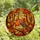 Nature Lovers' Vibrant Edge-to-Edge Stained Glass Robin Bird Autumnal Forest Mosaic Orange Amber Jewel Tones Stained Glass Suncatcher - 4