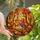 Nature Lovers' Vibrant Edge-to-Edge Stained Glass Robin Bird Autumnal Forest Mosaic Orange Amber Jewel Tones Stained Glass Suncatcher - 1
