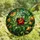 Nature Lovers' Intricate Tiffany Stained Glass Red Ladybug Emerald Green Leaf Amber Mosaic Stained Glass Suncatcher - 8kGJDYV9aU