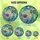 Floral Art Lovers' Edge-to-Edge Tiffany Stained Glass Orchid Daisy Star-Flower Mosaic Dark Blue Amethyst Stained Glass Suncatcher - 6