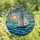 Ocean Lovers' Tiffany Stained Glass Sailboat Seascape Mosaic, Deep Blue Ocean Waves, Orange Sun, Pink Sky Hues Stained Glass Suncatcher - 4