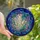 Art & Nature Lovers' Intricate Stained Glass Geometric Crystal Botanical Celestial Mosaic in Emerald Teal Aqua Jewel Tones Stained Glass Suncatcher - 1