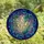 Art & Nature Lovers' Intricate Stained Glass Geometric Crystal Botanical Celestial Mosaic in Emerald Teal Aqua Jewel Tones Stained Glass Suncatcher - 4