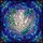 Art & Nature Lovers' Intricate Stained Glass Geometric Crystal Botanical Celestial Mosaic in Emerald Teal Aqua Jewel Tones Stained Glass Suncatcher - 7