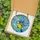 Nature Lovers' Vibrant Yellow Blue Tit Tiffany Stained Glass Mosaic, Sky Blue Royal Blue Abstract Jewel Tones Stained Glass Suncatcher - 5