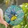 Nature Lovers' Vibrant Yellow Blue Tit Tiffany Stained Glass Mosaic, Sky Blue Royal Blue Abstract Jewel Tones Stained Glass Suncatcher - 1
