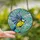 Nature Lovers' Vibrant Yellow Blue Tit Tiffany Stained Glass Mosaic, Sky Blue Royal Blue Abstract Jewel Tones Stained Glass Suncatcher - 2