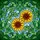 Art Lovers' Vibrant Tiffany Stained Glass Sunflower Heart Emerald Green Blue Amber Mosaic Stained Glass Suncatcher - 7