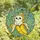 Whimsical Art Lovers' Stained Glass Chubby Cat Banana Tiffany Style Blue Yellow Green Mosaic Stained Glass Suncatcher - 4