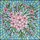 Art Enthusiasts' Intricate Stained Glass Cherry Blossom Pink Green Pastel Blue Floral Mosaic Stained Glass Suncatcher - 7