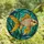 Aquatic Art Lovers' Glowing Tiffany Stained Glass Goldfish White Yellow Red-Orange Fins Underwater Mosaic Stained Glass Suncatcher - 4
