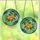 Art Lovers' Vibrant Tiffany Stained Glass Citrus Oranges Organic Mosaic Jewel Tones Stained Glass Suncatcher - 3