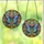 Nature Lovers' Tiffany Stained Glass Butterfly Jewel Tone Mosaic Floral Swirls Stained Glass Suncatcher - -RRhev-vIk