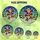 Unique Holiday Enthusiasts' Bold Red Green Blue Stained Glass Skater Santa Mosaic Stained Glass Suncatcher - 2vWYhwtqux