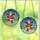 Unique Holiday Enthusiasts' Bold Red Green Blue Stained Glass Skater Santa Mosaic Stained Glass Suncatcher - 7WxjxRtm2T