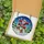 Unique Holiday Enthusiasts' Bold Red Green Blue Stained Glass Skater Santa Mosaic Stained Glass Suncatcher - fFhCHPjyiw