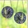 Australian Shepherd Lovers' Tiffany Style Stained Glass Blue Merle Aussie Dog Geometric Mosaic Jewel Tones Stained Glass Suncatcher - C_A3uDM3To