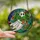 Fantasy Art Fans' Intricate Tiffany Stained Glass Ghost Monstera Pattern, Vibrant Green Terracotta Black Stained Glass Suncatcher - 2