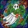 Fantasy Art Fans' Intricate Tiffany Stained Glass Ghost Monstera Pattern, Vibrant Green Terracotta Black Stained Glass Suncatcher - 7
