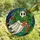 Fantasy Art Fans' Intricate Tiffany Stained Glass Ghost Monstera Pattern, Vibrant Green Terracotta Black Stained Glass Suncatcher - 4