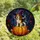 Halloween Dog Lovers' Tiffany Stained Glass Beagle Witch Puppy Pumpkin Autumn Leaves Starry Mosaic Stained Glass Suncatcher - 4