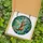 Fantasy Art Fans Whimsical Otter Fairy Stained Glass, Iridescent Wings, Teal Amber Gold Jewel Tones Intricate Mosaic Stained Glass Suncatcher - 5