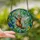 Fantasy Art Fans Whimsical Otter Fairy Stained Glass, Iridescent Wings, Teal Amber Gold Jewel Tones Intricate Mosaic Stained Glass Suncatcher - 2