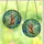 Fantasy Art Fans Whimsical Otter Fairy Stained Glass, Iridescent Wings, Teal Amber Gold Jewel Tones Intricate Mosaic Stained Glass Suncatcher - 3