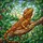 Reptile Lovers' Vibrant Tiffany Stained Glass Bearded Dragon, Golden Orange Emerald Green Sky Blue Mosaic Stained Glass Suncatcher - 7
