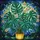 Plant Lovers' Tiffany Style Stained Glass Monstera Deliciosa Emerald Green Teal Tropical Mosaic Stained Glass Suncatcher - 7