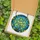 Art Lovers' Tiffany Stained Glass Lemon Tree Branch, Ripe Yellow Fruit, Emerald Leaves, Teal Mosaic Sky, Jewel Tones Stained Glass Suncatcher - 52J36A9HEq