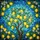 Art Lovers' Tiffany Stained Glass Lemon Tree Branch, Ripe Yellow Fruit, Emerald Leaves, Teal Mosaic Sky, Jewel Tones Stained Glass Suncatcher - 7