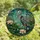 Nature Lovers' Tiffany Stained Glass Great Blue Heron Lotus Lily Aquatic Mosaic in Teal Blue Emerald Stained Glass Suncatcher - 4